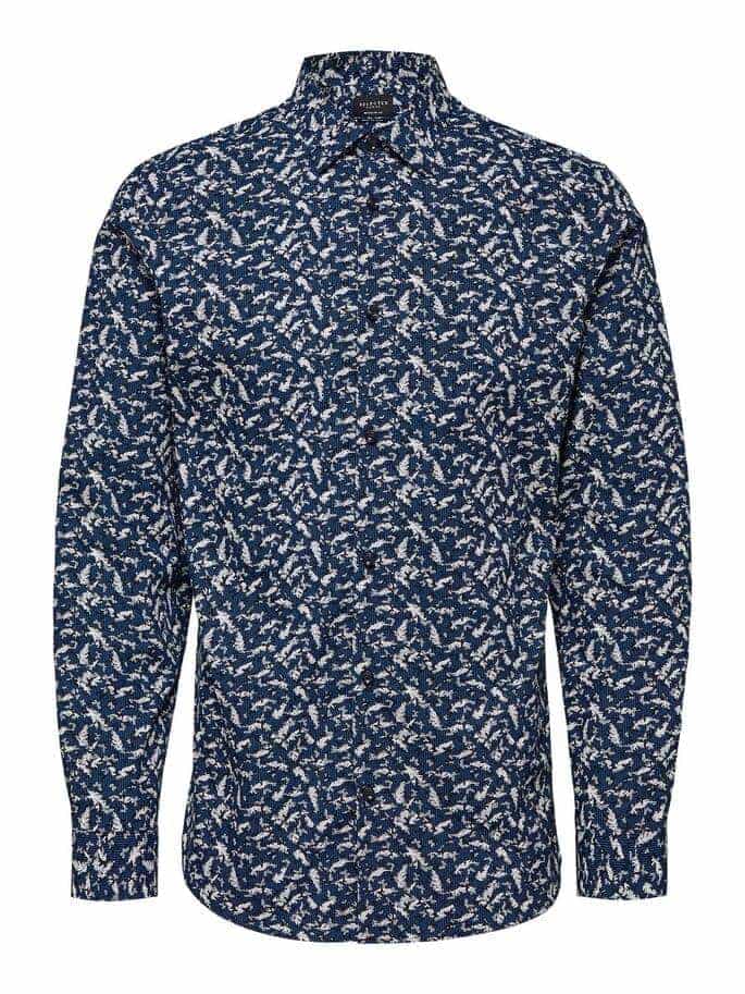 Men's Selected Dunn Shirt Regular Fit Blue online. Global deliveries ...