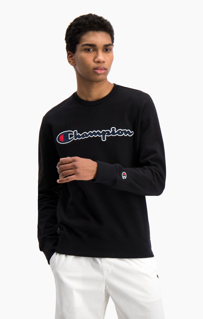 Men's Crewneck Sweatshirt Black - Aukia Menswear